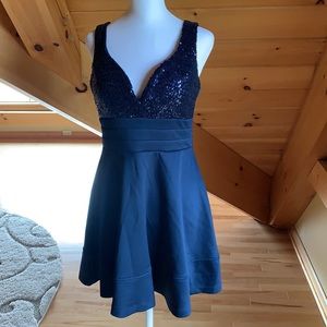 Sparkly blue semi-formal dress. Only worn once!